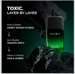 UrbanGabru TOKSIC Perfume for Men | Sweet Floral, Oud, Amber, Rose, Saffron| Body Spray for Man | Long Lasting Perfume for Men | Luxury Fragrances | Body Spray for man | EDP 40ml