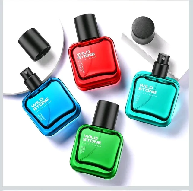 Wild Stone Edge, Forest Spice, Hydra Energy and Ultra Sensual Perfume Combo for Men, Long Lasting Smell | Pack of 4 (30ml each