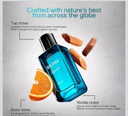 Skinn By Titan | 24Seven Aqua Perfume - 100 Ml | Perfume For Man | Gift for Men | Premium Fragrance | Grooming Essentials | Long Lasting Smell for Men | Eau De Parfum
