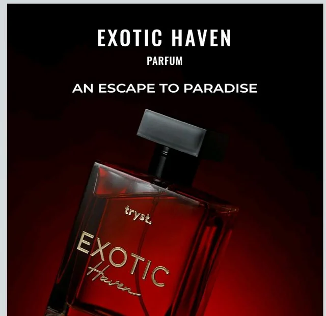 Exotic Haven Extrait de Parfum 100ml, 40% Concentration, 8+ Hrs Long Lasting Unisex Luxury Perfume for Men & Women, Fruity-Floral with Pear Blossom, Red Berries, Jasmine & Patchouli, Ideal for Evening Parties & Romantic Date Nights