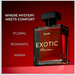 Exotic Haven Extrait de Parfum 100ml, 40% Concentration, 8+ Hrs Long Lasting Unisex Luxury Perfume for Men & Women, Fruity-Floral with Pear Blossom, Red Berries, Jasmine & Patchouli, Ideal for Evening Parties & Romantic Date Nights