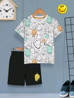 HELLCAT Boys Dress Clothing Set Combo with Tshirts & Shorts - Pack 3
- 3-4 Y, Olive - Beige- White