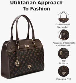 Lavie Signature Women's Manhattan Satchel Handbag for Women | Satchel Bag for Work | Ladies purse | Stylish Shoulder Bag | Gift For Women