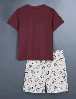 HELLCAT Boys Dress Clothing Set Combo with Tshirts & Shorts - Pack 3
- 7-8 Y, White/ Maroon/ Mustard