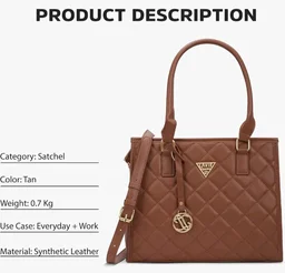 Lavie Signature Women's California Satchel Handbag for Women | Satchel Bag for Work | Ladies purse | Stylish Shoulder Bag | Gift For Women