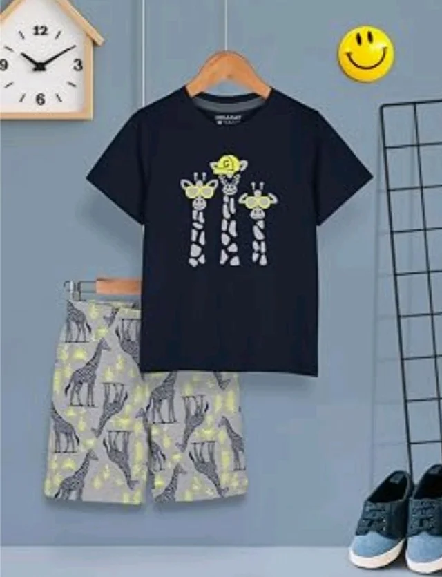 HELLCAT Boys Dress Clothing Set Combo with Tshirts & Shorts - Pack 3
- 11-12 Y, Coral / Navy / Bluish