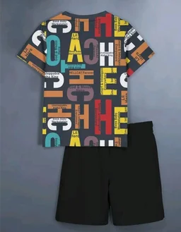HELLCAT Boys Dress Clothing Set Combo with Tshirts & Shorts - Pack 2
- 7-8 Y, Black / Black