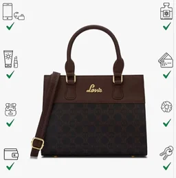 Lavie Women's Mono Salma Solid Satchel Bag for Women | Satchel Handbag for Work | Ladies purse | Stylish Shoulder Bag | Gift For Ladies
100+