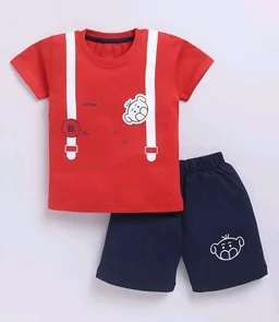Toonyport Boys Summer 3 Packs Of T-shirts and Shorts Combo Set (Multicolors) - 12- 18 M, Multicolours 8