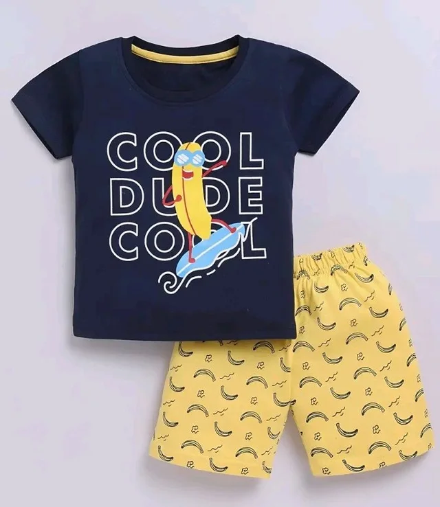 Toonyport Boys Summer 3 Packs Of T-shirts and Shorts Combo Set (Multicolors) - 5-6 Y, Multicolours 8