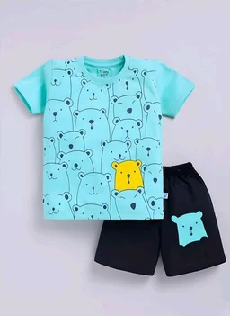 Toonyport Boys Summer 3 Packs Of T-shirts and Shorts Combo Set (Multicolors) - 2-3 Y, Multicolours 2