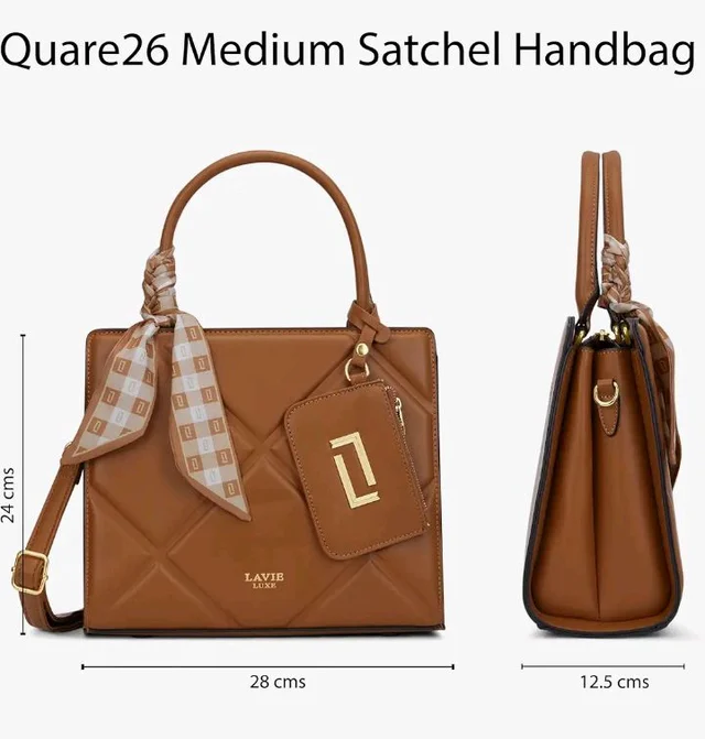 tars 31
Lavie Luxe Women's Quare26 Extra Large Laptop Satchel Bag | Upto 14 Inch | Satchel Handbag for Work | Ladies Purse | Stylish Shoulder Bag | Gift for Women