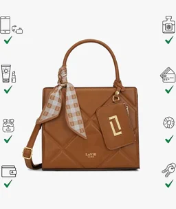 tars 31
Lavie Luxe Women's Quare26 Extra Large Laptop Satchel Bag | Upto 14 Inch | Satchel Handbag for Work | Ladies Purse | Stylish Shoulder Bag | Gift for Women