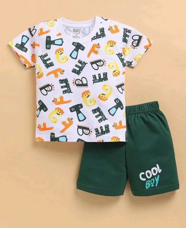 Toonyport Boys Summer 3 Packs Of T-shirts and Shorts Combo Set (Multicolors)
- 4-5 Y, Multicolours 7