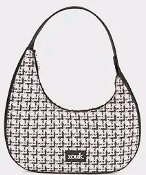 Zouk Pixi Small Shoulder Bag | Vegan Leather Evening Bag for Women with Shoulder Strap, Zip Closure & Water-Resistant Lining | Stylish Handcrafted Purse |