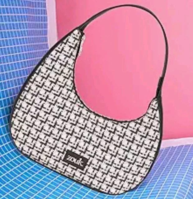 Zouk Pixi Small Shoulder Bag | Vegan Leather Evening Bag for Women with Shoulder Strap, Zip Closure & Water-Resistant Lining | Stylish Handcrafted Purse |