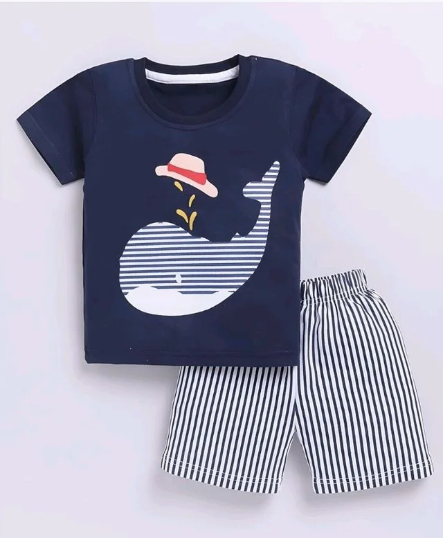 Toonyport Boys Summer 3 Packs Of T-shirts and Shorts Combo Set (Multicolors)
- 18-24 M, Multicolours 4
