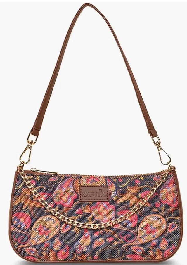 ZOUK Women's Handcrafted Vegan Leather Casual Mini Shoulder Bag