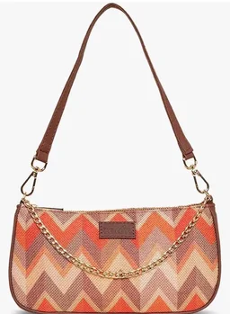 Zouk Baguette Bag/Crossbody Bags for Women | Women's Handbags | Stylish Sling Bag for Woman | Vegan Leather Evening Bag | Travel & Office Use | Purse and Wallet | Tidal Wave Print