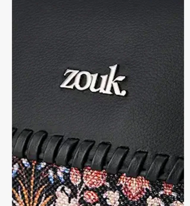 Zouk Printed Jute Handcrafted Vegan Leather Multicolor Women's Satchel Bag | Ladies Purse Handbag | Double Handle Detachable Strap
50+