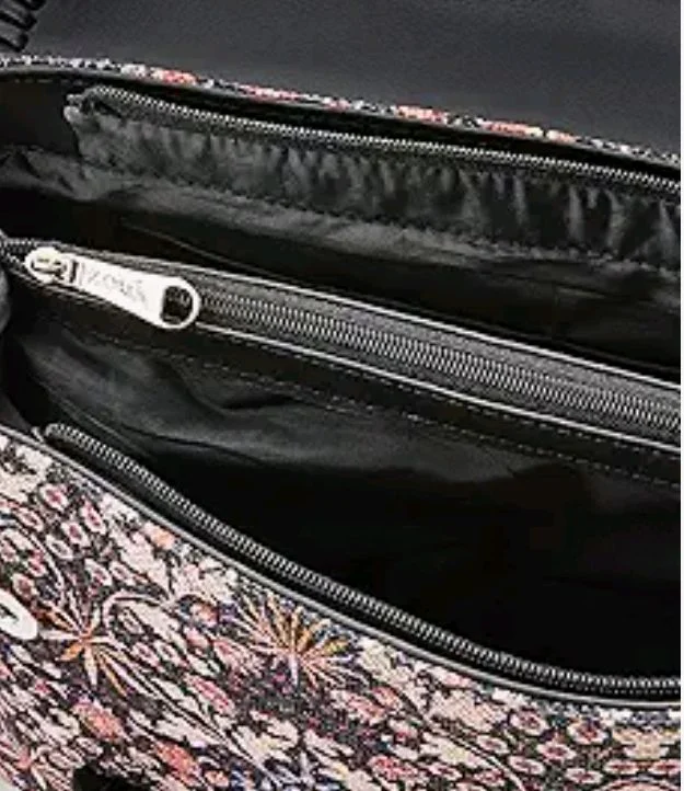 Zouk Printed Jute Handcrafted Vegan Leather Multicolor Women's Satchel Bag | Ladies Purse Handbag | Double Handle Detachable Strap
50+