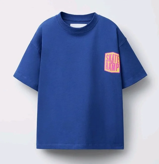 Alan Jones Clothing Boys Oversized Cotton Printed T-Shirt | Round Neck, Short Sleeves, Casual Wear
- 9-10 Y, Blue