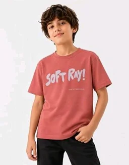 Alan Jones Clothing Boys Oversized Cotton Printed T-Shirt | Round Neck, Short Sleeves, Casual Wear
- 9-10 Y, Rust