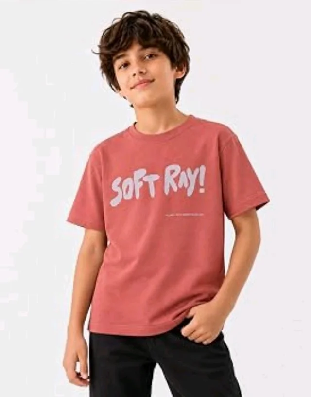 Alan Jones Clothing Boys Oversized Cotton Printed T-Shirt | Round Neck, Short Sleeves, Casual Wear
- 11-12 Y, Rust