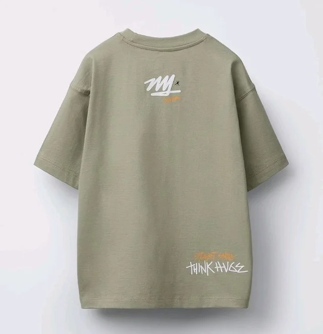 Alan Jones Clothing Boys Oversized Cotton Printed T-Shirt | Round Neck, Short Sleeves, Casual Wear
- 14-16 Y, Rust