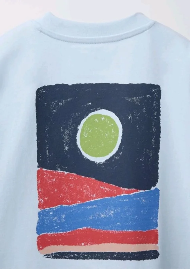 Alan Jones Clothing Boys Oversized Cotton Printed T-Shirt | Round Neck, Short Sleeves, Casual Wear
- 7-8 Y, Sky blue