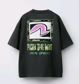 Alan Jones Clothing Boys Oversized Cotton Printed T-Shirt | Round Neck, Short Sleeves, Casual Wear
- 7-8 Y, Dark charcoal