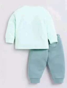 Indhrani Garments Kids Clothes for Boys | Printed Cotton Lightweight Sweatshirt and Pant | Baby Boy Dress Clothing Set
- 6-12 M, Green