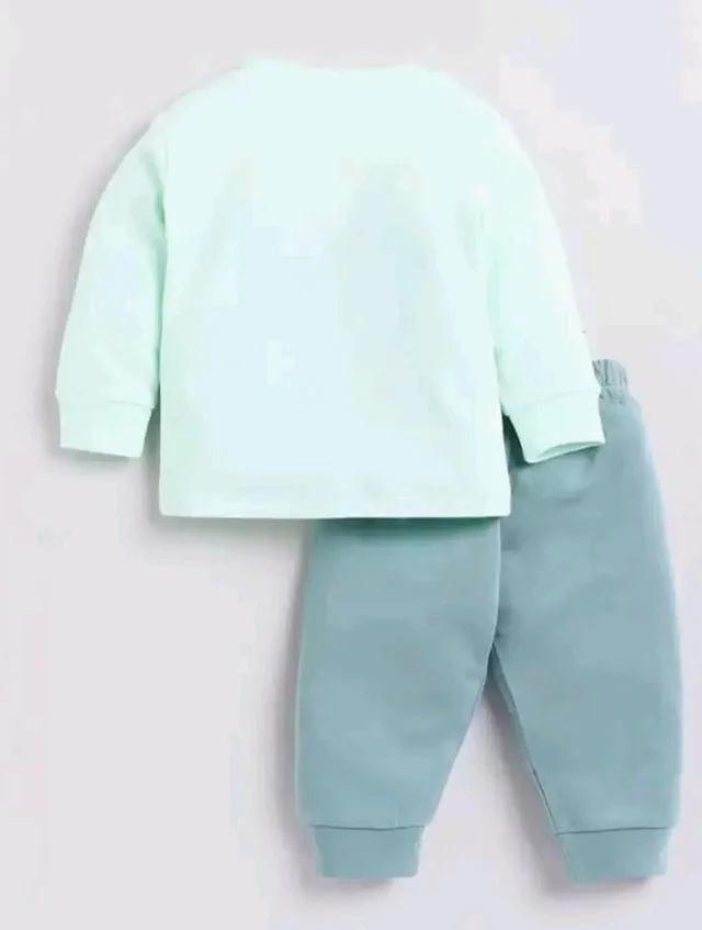 Indhrani Garments Kids Clothes for Boys | Printed Cotton Lightweight Sweatshirt and Pant | Baby Boy Dress Clothing Set
- 2-3 Y, Green