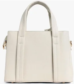 Premium Ivory Chic Edition Urban Luxe Hand & Sling Bag for Women | Stylish PU Leather Tote with Spacious Compartments & Detachable Strap