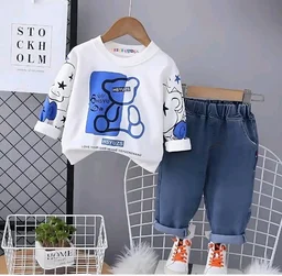 Googo Gaaga Boys Printed T-shirt and Jogger Co-ord Set
Stylish Cotton Clothing Set for Baby Boys with animal prints, Perfect for Everyday Summer Wear
- 4-5 Y, White