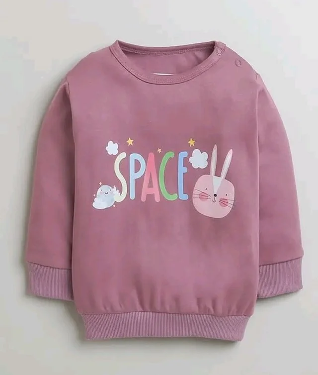 BUMZEE Mauve Girls Full Sleeves Cotton T-Shirt & Jogger Set (Peb10002)
- 18-24 M, Mauve