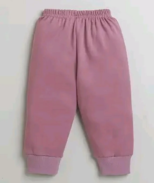 BUMZEE Mauve Girls Full Sleeves Cotton T-Shirt & Jogger Set (Peb10002)
- 18-24 M, Mauve