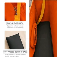 PocketPup Pet Tote Bag for Small Dogs & Cats up to 6.5 kg | Breathable Canvas Pet Carrier | Lightweight Travel Shoulder Tote for Puppies & Cats (Orange)
48%
off
