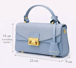 Kunchi CREST Women’s Structured Handbag with Sling Strap | Premium Textured Flap Bag | Elegant Designer Purse for Party, Wedding & Office