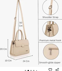 Classy Handbag for Women | Elegant Flap Top Handle Bag | Removable/Adjustable Strap | Smooth Zip Closure | Fashion Ladies Purse for Office, Travel, Shopping & Everyday Use