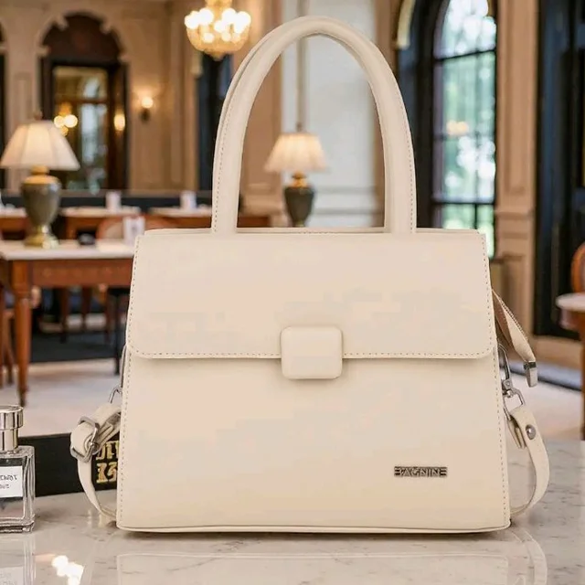 Classy Handbag for Women | Elegant Flap Top Handle Bag | Removable/Adjustable Strap | Smooth Zip Closure | Fashion Ladies Purse for Office, Travel, Shopping & Everyday Use