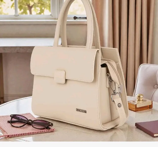 Classy Handbag for Women | Elegant Flap Top Handle Bag | Removable/Adjustable Strap | Smooth Zip Closure | Fashion Ladies Purse for Office, Travel, Shopping & Everyday Use