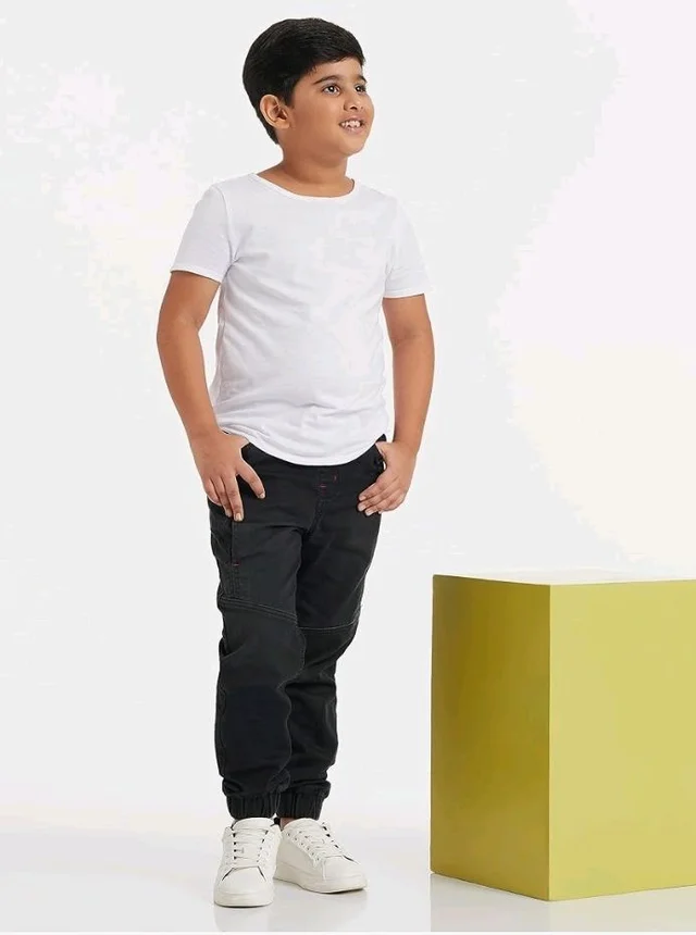 Amazon Brand - Symbol Boys Boys Slim Fit Stretchable Jogger Jeans (Elasticated Waist Band)
- 3-4 Y, Blue 8