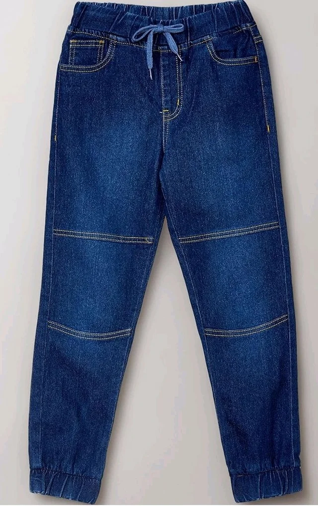 Amazon Brand - Symbol Boys Boys Slim Fit Stretchable Jogger Jeans (Elasticated Waist Band)
- 5-6 Y, Dk. Blue 10