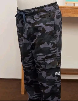Amazon Brand - Symbol Boy's Cotton Cargo Jogger | Elasticated Waistband and Cuff | Stretchable | Age 2-14 Years
- 10-12 Y, Navy Como