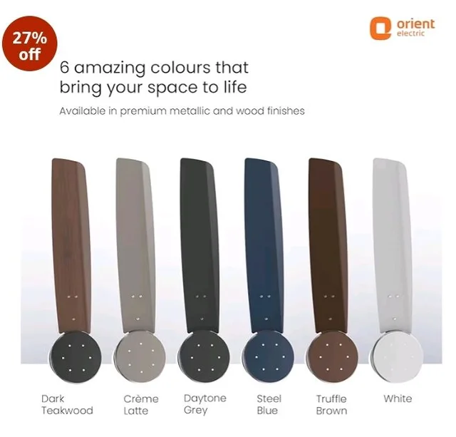 Orient Electric Newly Launched 1200 mm Proton BLDC | BLDC energy saving ceiling fan with Remote |BEE 5-star rated | Saves up to 50% on electricity bills | 3 year warranty by Orient | Cream Latte - Cream Latte
