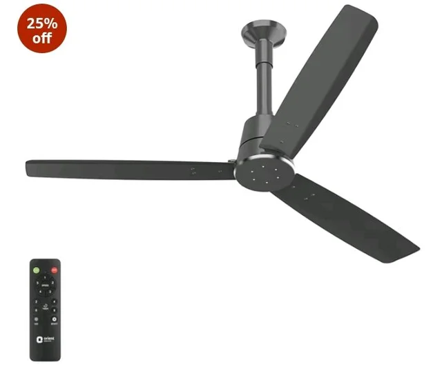 Orient Electric Newly Launched 1200 mm Proton BLDC | BLDC energy saving ceiling fan with Remote |BEE 5-star rated | Saves up to 50% on electricity bills | 3 year warranty by Orient | Daytone Grey - Dayton Grey