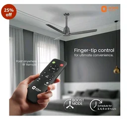 Orient Electric Newly Launched 1200 mm Proton BLDC | BLDC energy saving ceiling fan with Remote |BEE 5-star rated | Saves up to 50% on electricity bills | 3 year warranty by Orient | Daytone Grey - Dayton Grey