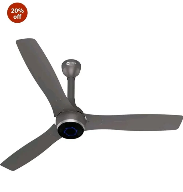 Orient Electric Newly Launched 1200 mm Aeon VC Smart BLDC ceiling fan for home |BEE 5-star rated | IOT Enabled & Remote Control | Two-Way Rotation for | 5 year warranty by Orient | Magma Grey - Magma Grey
