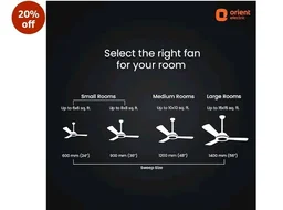 Orient Electric Newly Launched 1200 mm Aeon BLDC PRO, BEE 5-Star Rated, Anti-Dust Designer Ceiling fan with Remote, 5 yrs Warranty by Orient, Boost mode for High Air Delivery - Cloud Grey
20%
off
- Cloud Grey